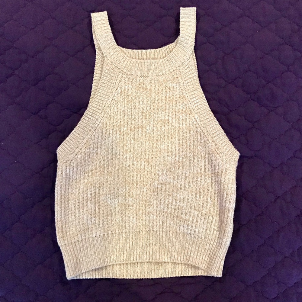 High Neck Sweater Tank